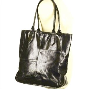 HOBO The Original Large Classic Black Leather Soulder Tote